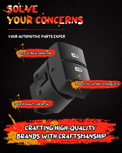 Miniatura 2 de OE 15777136 22721758 Interruptor de control de ventana principal Interruptor de ventana eléctrico compatible con 2005-2010 para Chevy Cobalt