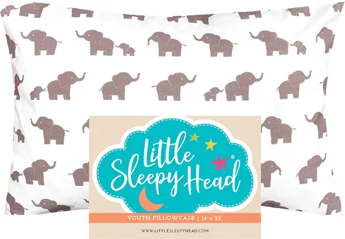 Miniatura 84 de Little Sleepy Head Funda de almohada para niños pequeños, 100% algodón y funda de almohada hipoalergénica para almohada de niños pequeños, funda