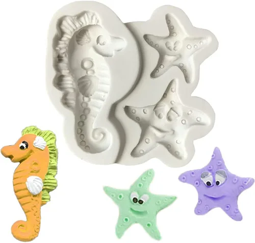 Miniatura 9 de Molde de silicona de chocolate con forma de concha de mar Molde de decoración de pastel de fondant Herramientas para hornear