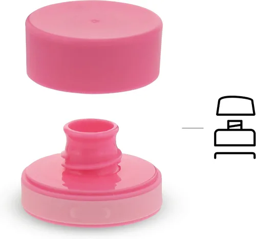 Miniatura 5 de Aladdin My First Aveo - Botella de agua para niños de 0.35 L con gráficos rosados, a prueba de fugas, amplia apertura para un fácil llenado, sin