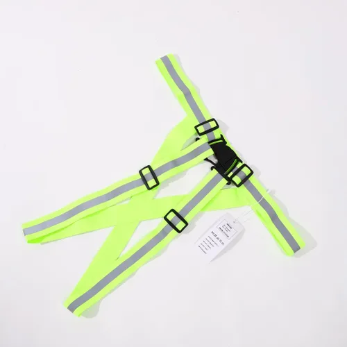 Miniatura 3 de DRESBE Chaleco reflectante unisex con banda de seguridad láser ajustable para correr por la noche, ciclismo, trotar, caminar