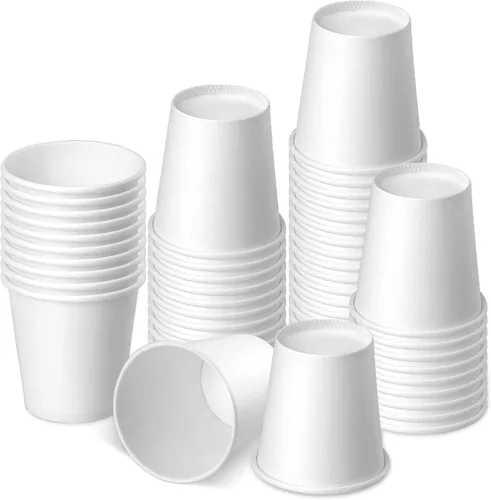 Miniatura 32 de Paquete de 50 vasos de papel desechables de 3 onzas, vasos de papel para baño de café, tazas pequeñas para aperitivos, baño, expreso, perfecto
