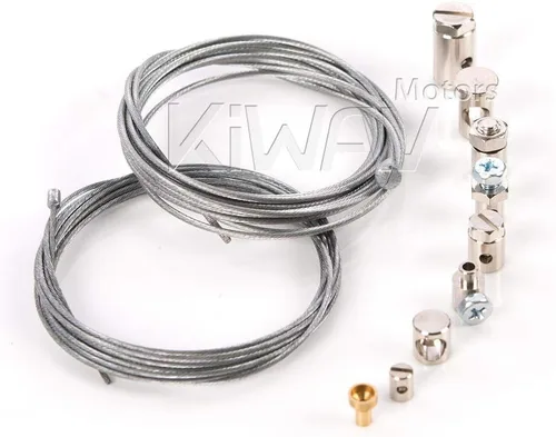 Miniatura 7 de KiWAV Kit de reparación universal de cable de freno de embrague de acelerador de emergencia para motocicleta, Honda, Yamaha, Kawasaki, Suzuki