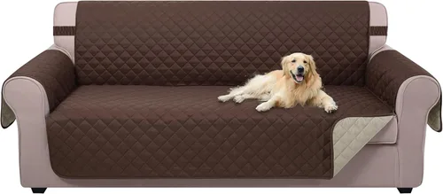 Miniatura 142 de U-NICE HOME Funda de sofá reversible para perros con correas elásticas, resistente al agua, protector de muebles para mascotas, funda de sofá