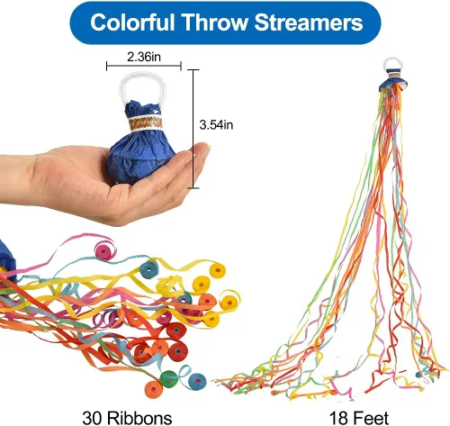 Miniatura 2 de BEISHIDA Streamers Popper Lanzador de Serpentinas de Mano Confeti Sin Desorden para Año Nuevo 2026 Día de San Patricio Celebración de Pascua