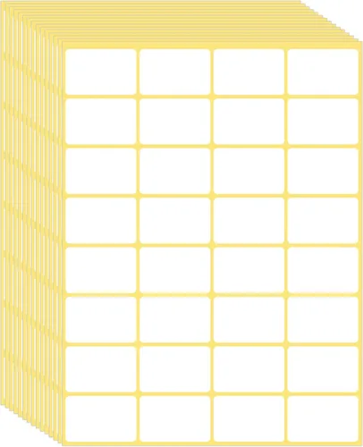 Miniatura 12 de 1260 Piezas de Etiquetas Adhesivas Blancas Mate Pequeñas Etiquetas en Blanco Removibles Etiquetas Adhesivas de Precio para Frascos Cajas Escuela