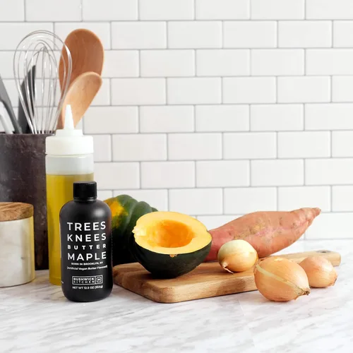 Miniatura 8 de Trees Knees Butter Maple Syrup, Jarabe de Arce Orgánico Grado A Infundido con Sal Marina Sabrosa, Vegano, Sin Gluten y Hecho en EE.UU., Puro