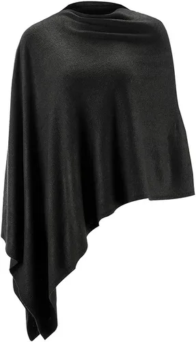 Miniatura 45 de Fomolom Ponchos para mujer, versátil, ligero, tejido sólido, chal envolvente, bufanda, accesorios para mujer