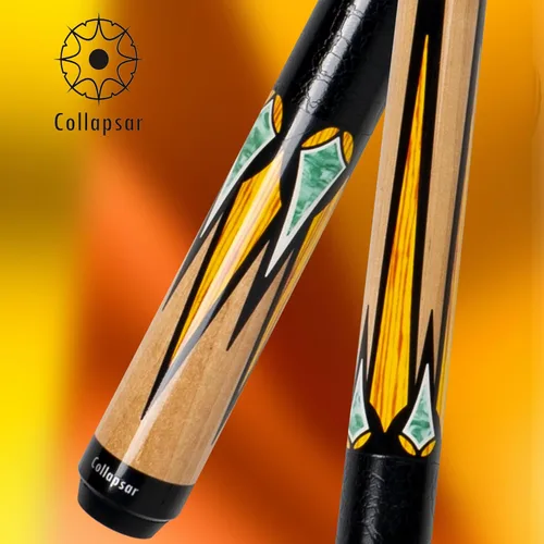Miniatura 2 de Collapsar CA - Palo de billar con estuche rígido de 1 x 1, palo de billar profesional de arce de 58 pulgadas, juego de tacos de piscina de 19-21