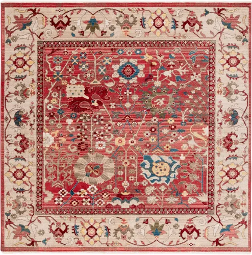 Miniatura 16 de SAFAVIEH Kashan Collection - Alfombra de área de 2 x 3 pies, color beige y gris pardo, diseño oriental tradicional, no desprende pelusa y de fácil