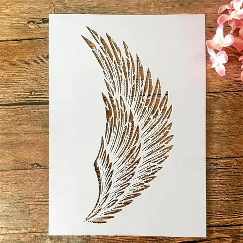 Miniatura 17 de TIAMECH Plantilla A4 reutilizable de líneas de símbolos pequeños para pintar, plantilla de capas de textura de cuadrícula, arte de pared