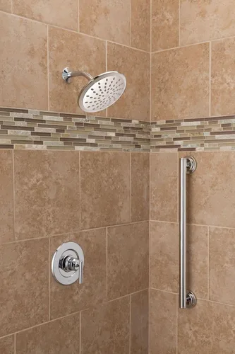 Miniatura 3 de Moen Gibson T3003EP - Moderna moldura cromada Posi-Temp para bañera y ducha con válvula de ducha de lluvia de 8 pulgadas requerida, T3003EP Cromo