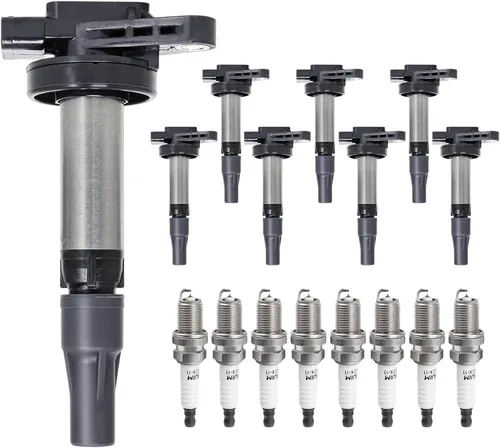 Paquete de bobinas de encendido y bujías de repuesto para 4.2 4.4 V8 Jaguar S-Type Super V8 Vanden Plas XF XJ8 XJR XK XK8 XKR, Land Rover LR3 Range