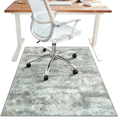 Miniatura 12 de Tapete para silla de oficina para piso de baldosas de madera dura, tapetes abstractos de escritorio de 36" x 48" para silla de oficina sobre sillas