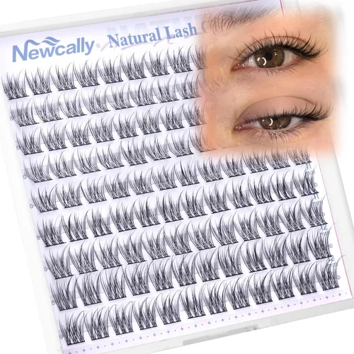 Miniatura 20 de Extensiones de pestañas en racimo naturales, pestañas individuales onduladas, 10-16 mm, para colocar en casa, extensiones de pestañas en racimo