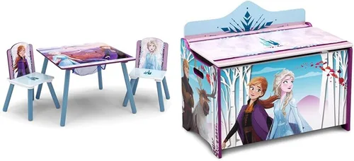 Miniatura 8 de Delta Children Juego de mesa y silla para niños con almacenamiento, ideal para artes y manualidades, merienda, educación en casa, tareas y más