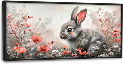 Miniatura 151 de Cuadros Grandes Enmarcados Arte de Pared para Sala de Estar, Lobos del Bosque Decoración de Pared de Gran Tamaño Lobo Animal Impresión en Lienzo