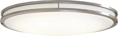DESIGNERS FOUNTAIN Lámpara de Techo Empotrada, 24 Pulgadas Ovalada Luminaria LED para Cocina, Dormitorio, Baño y Pasillo, Regulable, 2800 Lúmenes,