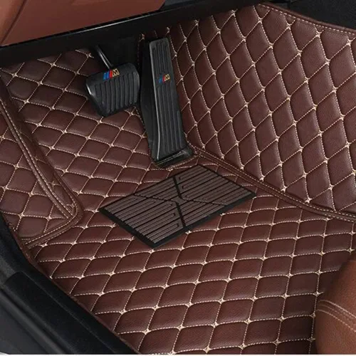 Miniatura 4 de Alfombrillas de automóvil personalizadas para Audi A1, A2, A3, A4, A5, A6, A7, A8, R8, TT, Q2, Q3, Q5, Q7, Q8, e-tron (negro beige)