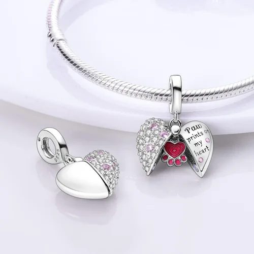 Miniatura 66 de MULA - Dijes de plata de ley 925 para pulseras y collares, colgantes de letras para la familia, cuentas de viaje en avión, dijes de árbol