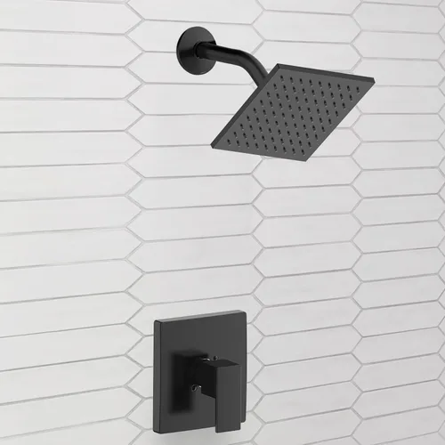 Miniatura 4 de Design House 597096 Karsen II - Moldura de ducha con válvula de un solo mango, color negro mate