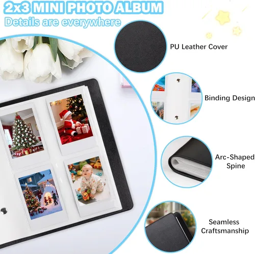 Miniatura 5 de Álbum de fotos con 256 bolsillos para Fujifilm Instax Mini LiPlay 12 11 9 8 40 Evo 7S, cámara instantánea/impresora Mini Link, Polaroid Snap Touch