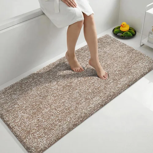 Miniatura 54 de Yimobra Alfombra de baño acolchada antifatiga, antideslizante, lavable, de microfibra suave y densa para lavabo, ducha, pies cansados, cómodo