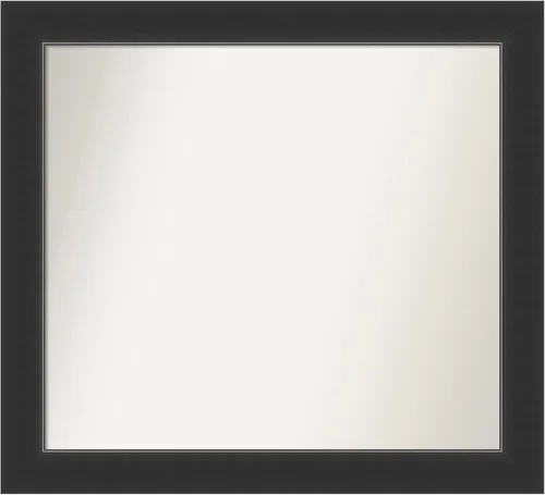 Miniatura 341 de Amanti Art Espejo personalizado, espejo de baño negro Astor, espejo de pared o espejo de tocador de baño sobre el fregadero (25 x 25 pulgadas)