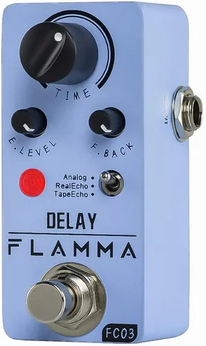 Miniatura 20 de Pedal de Modulación Mini FLAMMA FC05 con Coro, Brida, Trémulo, Phaser, Vibrato, Rotary, Autowah Líquido, Tartamudeo, Anillo, LowBit Modulación FC05