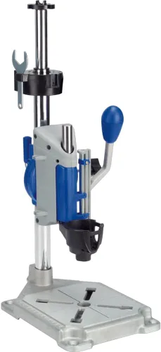 Dremel Prensa de taladro, soporte de estación de trabajo para herramientas rotativas con llave – Mini prensa portátil y soporte para herramientas –