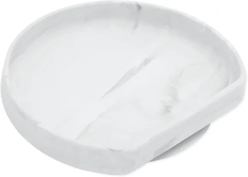 Miniatura 8 de Bumkins Plato de succión para niños pequeños y bebés, cubierta de plato con agarre dividido para bebés y niños, destete guiado por el bebé