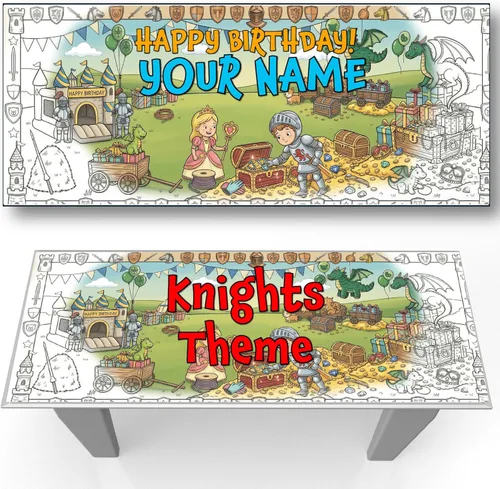 Miniatura 12 de Young N Refined Página de colorear personalizada para fiesta de cumpleaños con nombre personalizado (72 x 30 pulgadas)