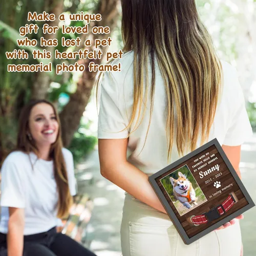 Miniatura 7 de Regalos conmemorativos para perros y gatos, marco de fotos conmemorativo de mascotas, regalos para amantes de las mascotas, letrero personalizado