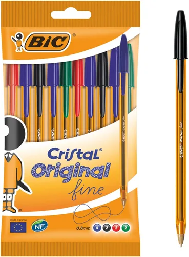 Miniatura 2 de BIC - Bolígrafos Cristal Original Fine, color azul, caja de 50