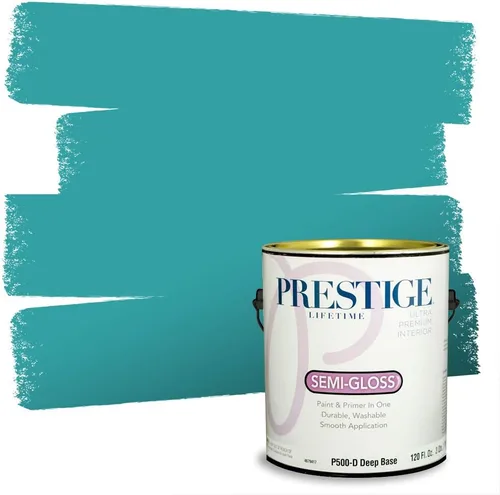 Miniatura 13 de PRESTIGE Pintura interior e imprimación en uno, salpicaduras acuosas, cáscara de huevo, 1 galón