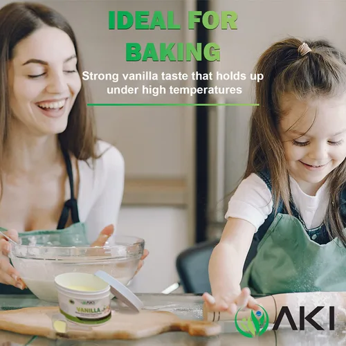 Miniatura 8 de Aki Polvo de Vainilla Fino en Polvo Extracto de Granos (150g/5.29oz) - Polvo Extraído con Agua Ideal para Hornear, Cocinar y Aderezar - Delicioso