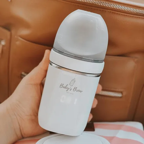 Miniatura 4 de Baby'S Brew Calentador de biberones portátil con adaptador XL, calentador de biberones inalámbrico para leche materna y fórmula, recargable, a