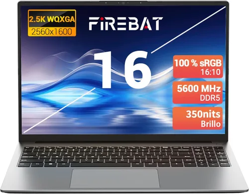 Miniatura 2 de Computadora portátil Ultrabook, Quad HD de 16 pulgadas, AMD Ryzen H 255 de 4.9 GHz, gráficos Radeon 780M, DDR5 5600 MHz RAM, SSD M.2 PCIe, ranura