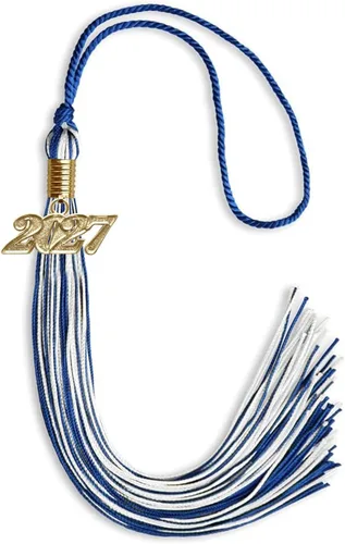 Miniatura 111 de Endea Graduation - Borla de doble color mixto con fecha dorada (negro/dorado antiguo, 2021)
