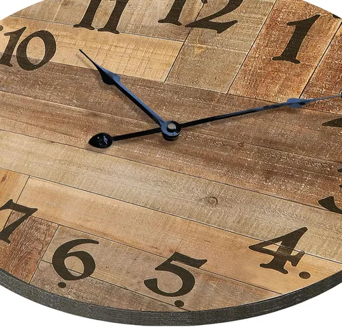Miniatura 2 de Reloj de pared grande silencioso de 24 pulgadas, funciona con pilas, para cocina de granja, reloj de pared retro sin tictac con números grandes