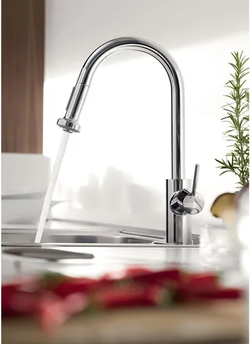 Miniatura 5 de hansgrohe Talis S² - Grifo de cocina con barra cromada, grifo para fregadero de cocina, cabezal rociador de acoplamiento magnético, cromado 04286000
