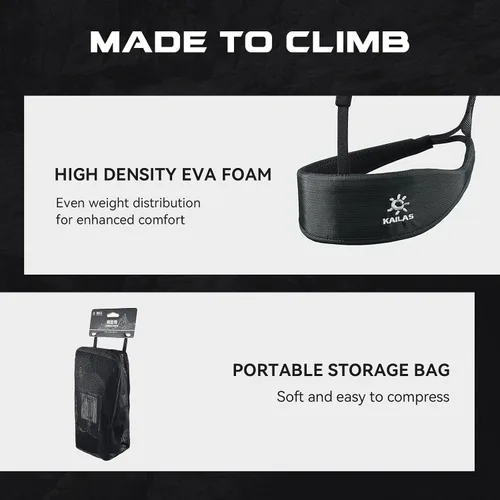 Miniatura 6 de Kailas Airo Arnés de Escalada en Roca para Hombres, Montañismo, Escalada en Hielo en Árboles, Mujeres, Arnés de Seguridad de Medio Cuerpo para Rapel