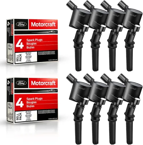 Miniatura 10 de Bobinas de encendido MAS DG508 y bujías Motorcraft SP493 compatibles con motores Ford Lincoln Mercury 4.6L