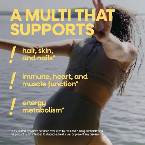 Miniatura 2 de Nature's Way Alive! Gomitas multivitamínicas para mujer, multivitaminas masticables diarias para mujeres, vitaminas A, C, D3, E, vitaminas B, apoya