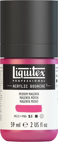 Miniatura 21 de Liquitex Professional - Gouache acrílico profesional, botella de 2 onzas (59 ml), blanco titanio