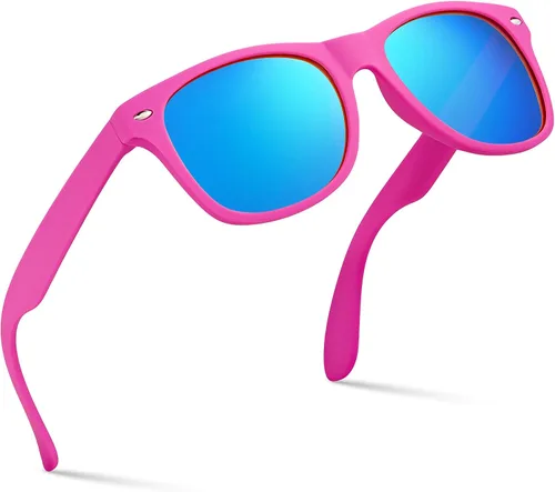 Miniatura 125 de Retro Rewind Lentes de sol para niños y niñas de 3 a 12 años, inastillables, UV400, lentes de sol para niños pequeños