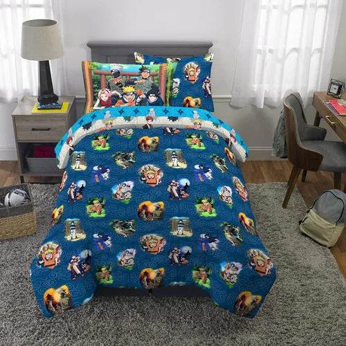 Miniatura 394 de Franco - Juego de edredón y sábanas supersuaves con funda, para niños, 7 piezas, tamaño matrimonial, Five Nights At Freddy's Cinco noches en Freddy's