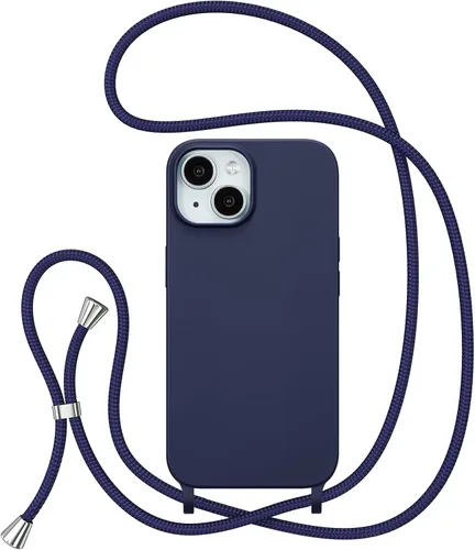 Miniatura 69 de ZTOFERA Funda Crossbody para iPhone 15 Pro con Correa de Cordón Ajustable, Funda Suave de Silicona Líquida para iPhone 15 Pro 6.1 pulgadas - Rosa