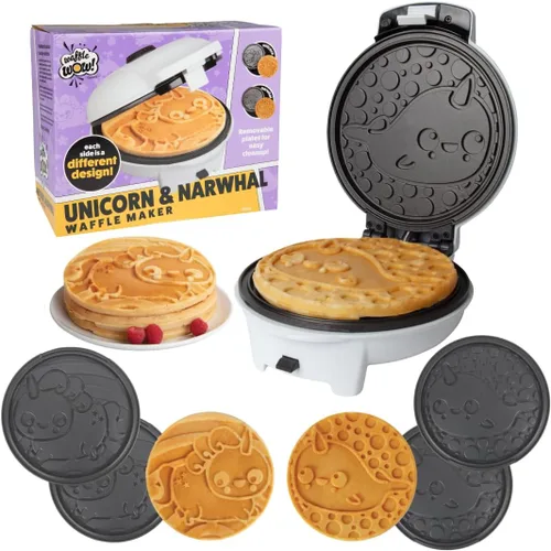 Miniatura 10 de waflera de sirena para el desayuno divertido de verano, crea 7 gofres diferentes en forma de sirena en cuestión de minutos – Brunch fresco bajo