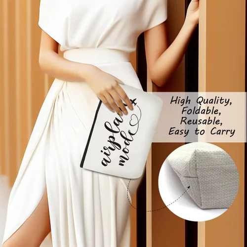 Miniatura 3 de Divertidos regalos de viaje en avión para mujeres, bolsa de maquillaje, artículos esenciales de viaje, bolsa de cosméticos, bolsa de aseo